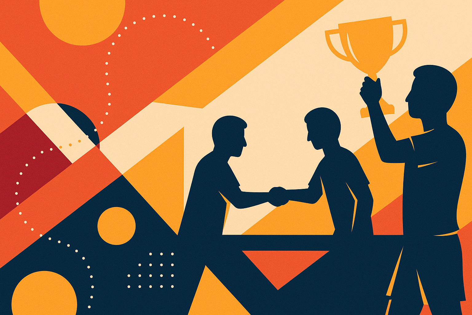 Ilustración de escuelas y clubes